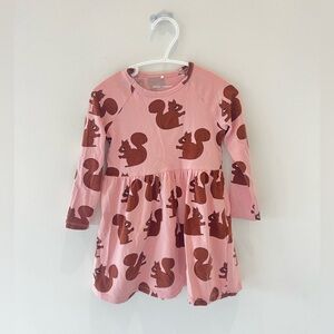 Mini Rodini squirrel dress. Size 2-3